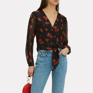 Intermix Black Floral Bess Blouse